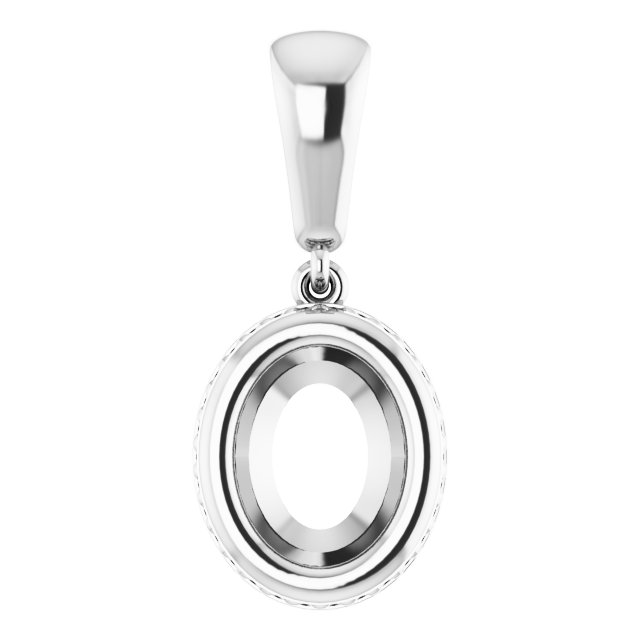 Bezel-Set Solitaire Pendant