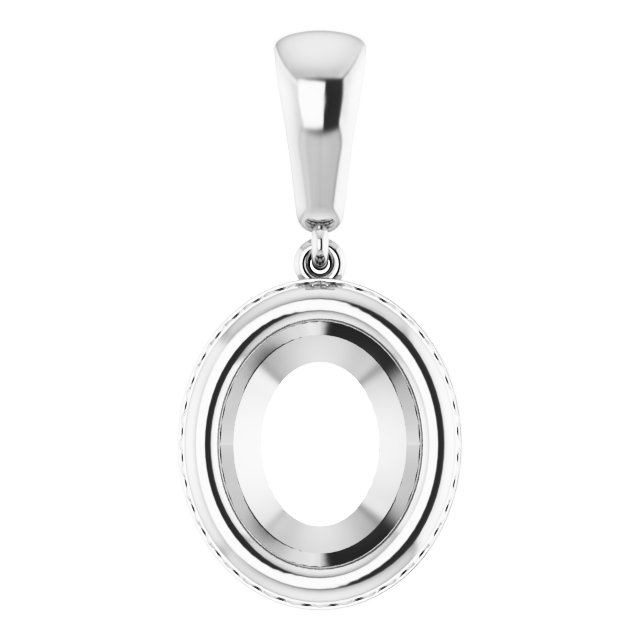 Bezel-Set Solitaire Pendant