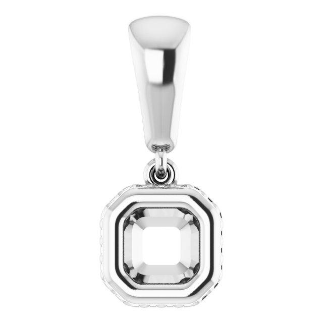 Bezel-Set Solitaire Pendant