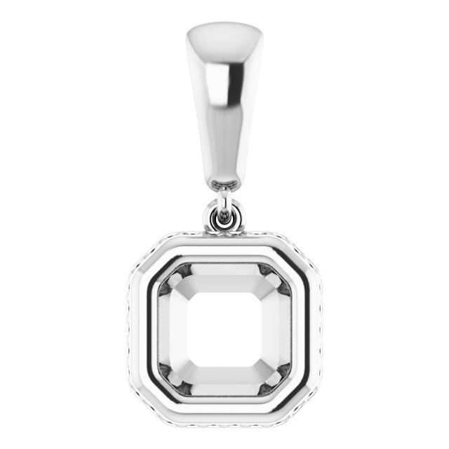 Bezel-Set Solitaire Pendant