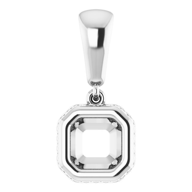 Bezel-Set Solitaire Pendant