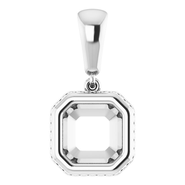 Bezel-Set Solitaire Pendant