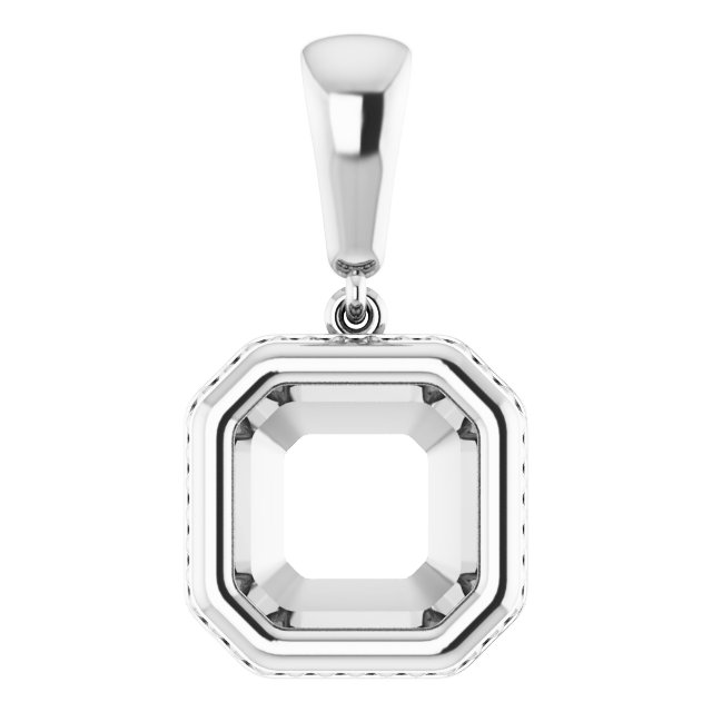 Bezel-Set Solitaire Pendant