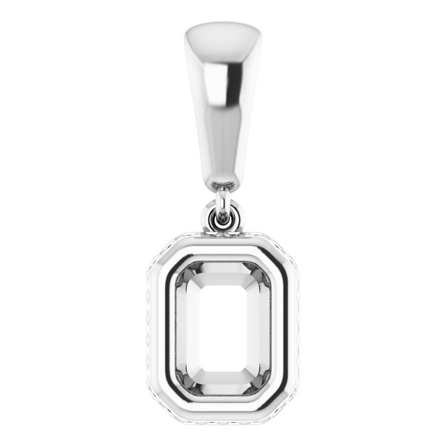Bezel-Set Solitaire Pendant