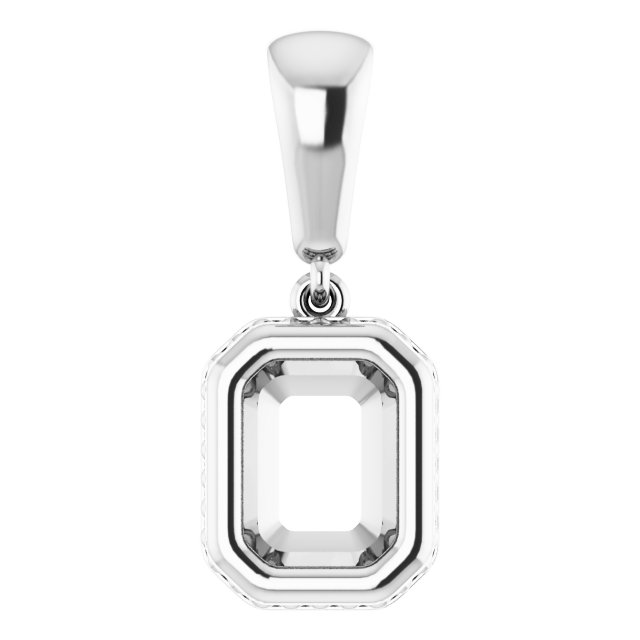 Bezel-Set Solitaire Pendant
