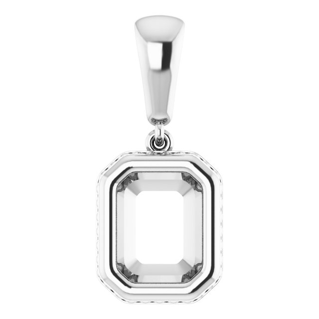 Bezel-Set Solitaire Pendant