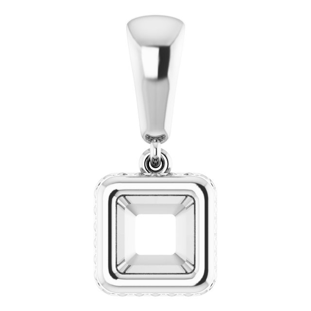 Bezel-Set Solitaire Pendant
