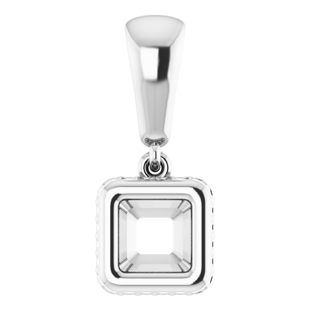 Bezel-Set Solitaire Pendant