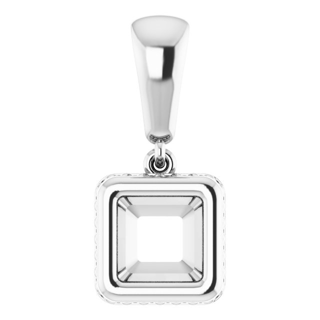 Bezel-Set Solitaire Pendant