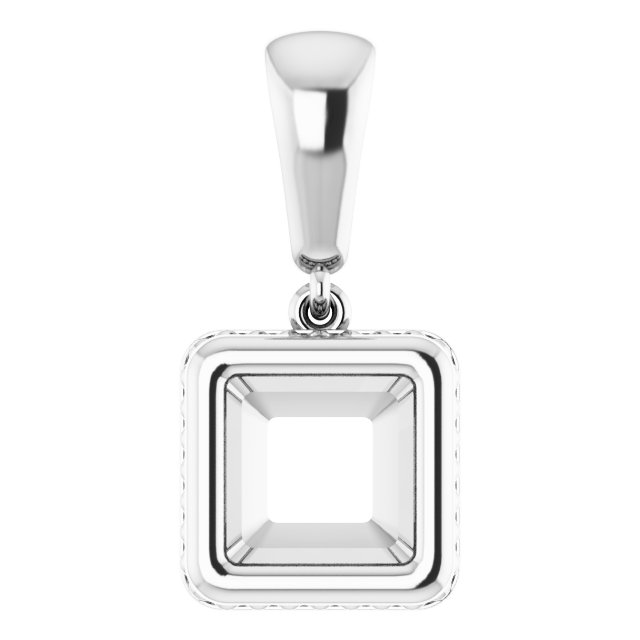 Bezel-Set Solitaire Pendant
