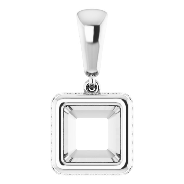 Bezel-Set Solitaire Pendant