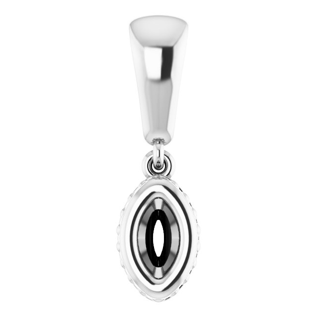 Bezel-Set Solitaire Pendant