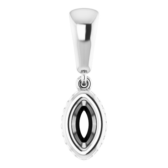Bezel-Set Solitaire Pendant