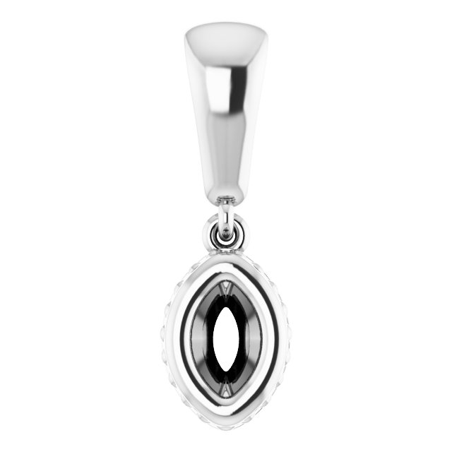 Bezel-Set Solitaire Pendant