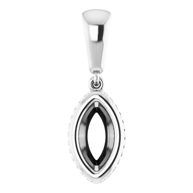 Bezel-Set Solitaire Pendant