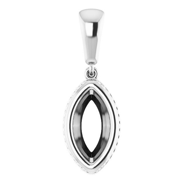 Bezel-Set Solitaire Pendant