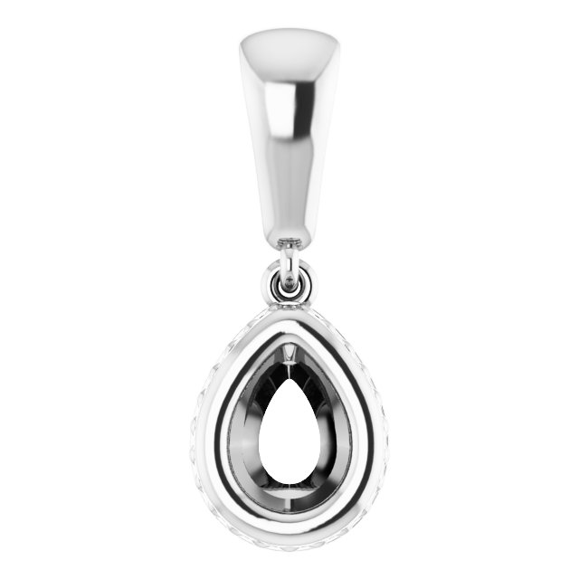 Bezel-Set Solitaire Pendant