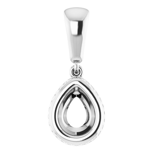 Bezel-Set Solitaire Pendant
