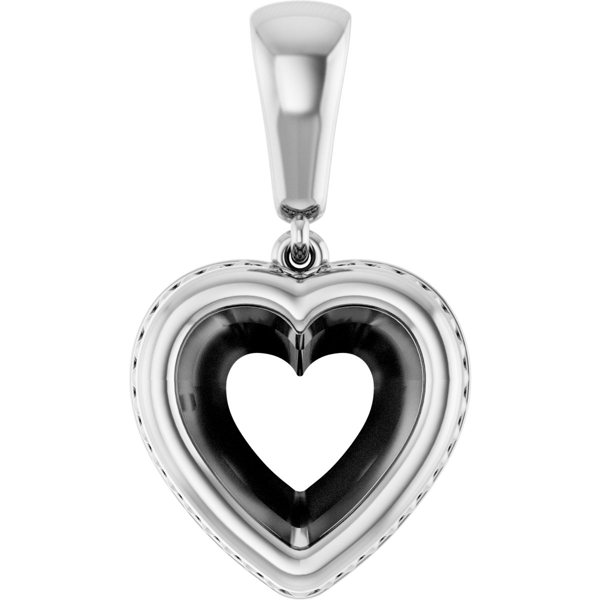 Bezel-Set Solitaire Pendant