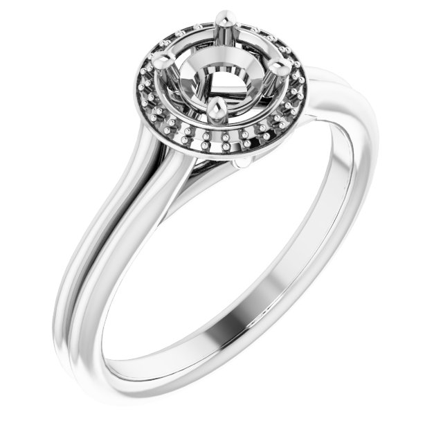 Halo-Style Engagement Ring