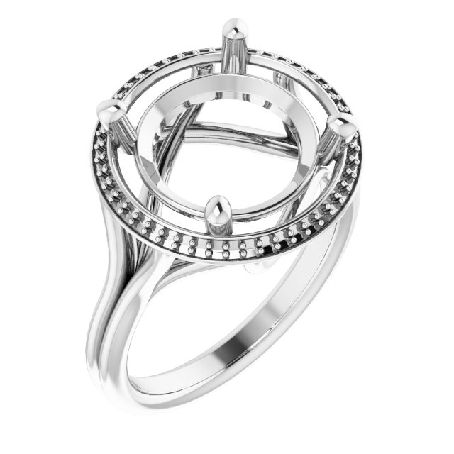Halo-Style Engagement Ring