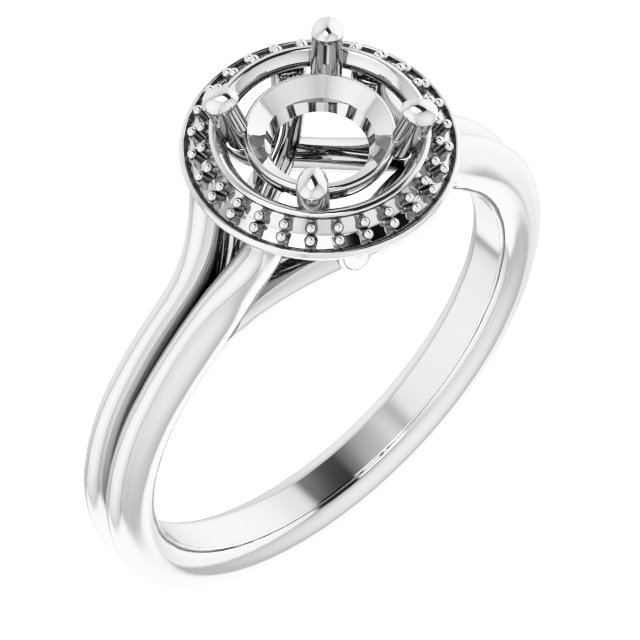 Halo-Style Engagement Ring