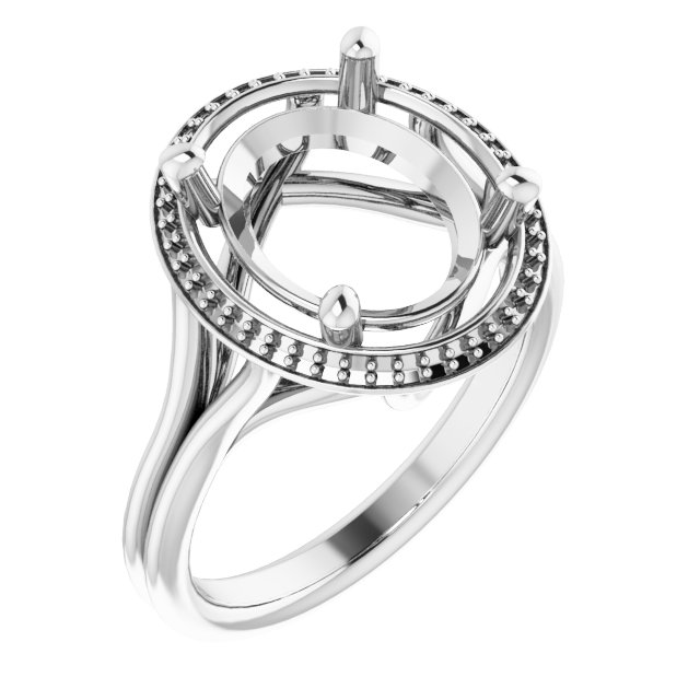 Halo-Style Engagement Ring