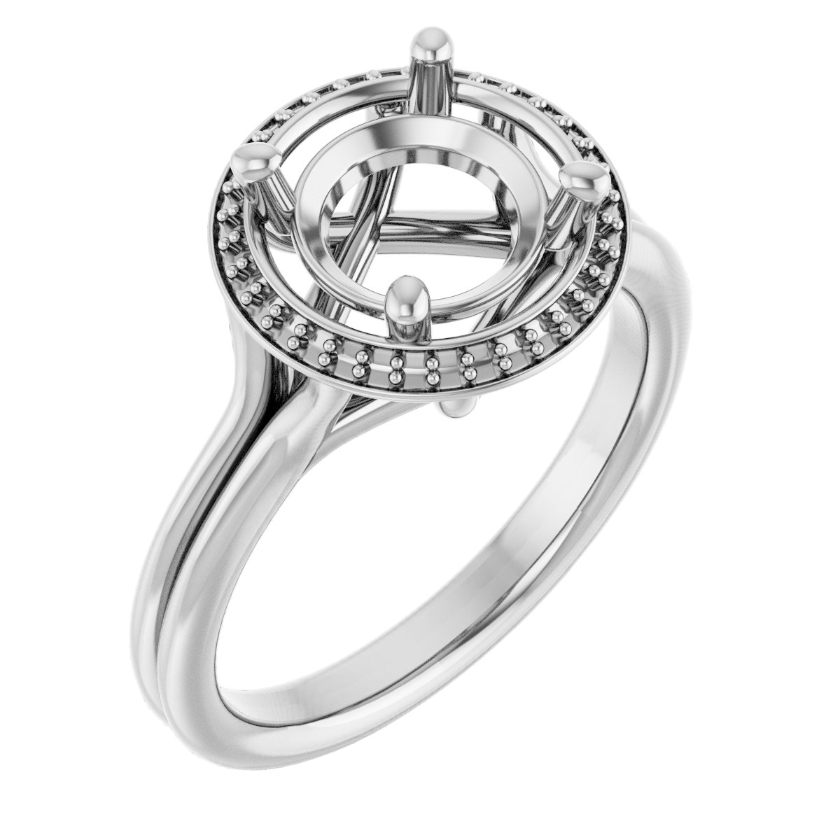 Halo-Style Engagement Ring
