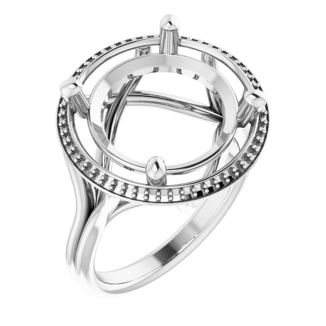 Halo-Style Engagement Ring