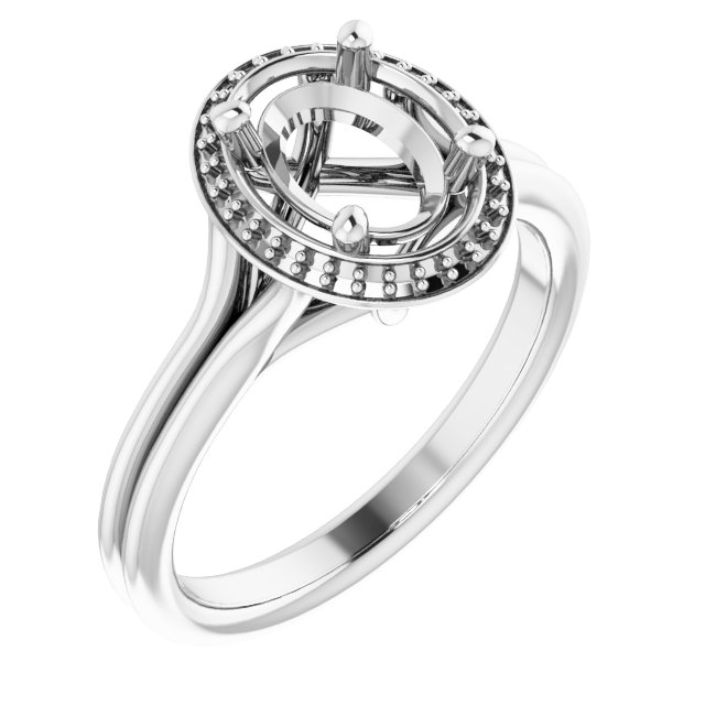 Halo-Style Engagement Ring