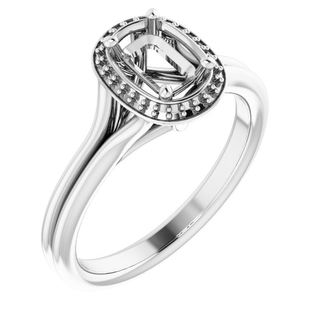 Halo-Style Engagement Ring