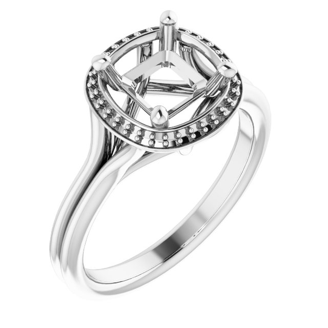 Halo-Style Engagement Ring
