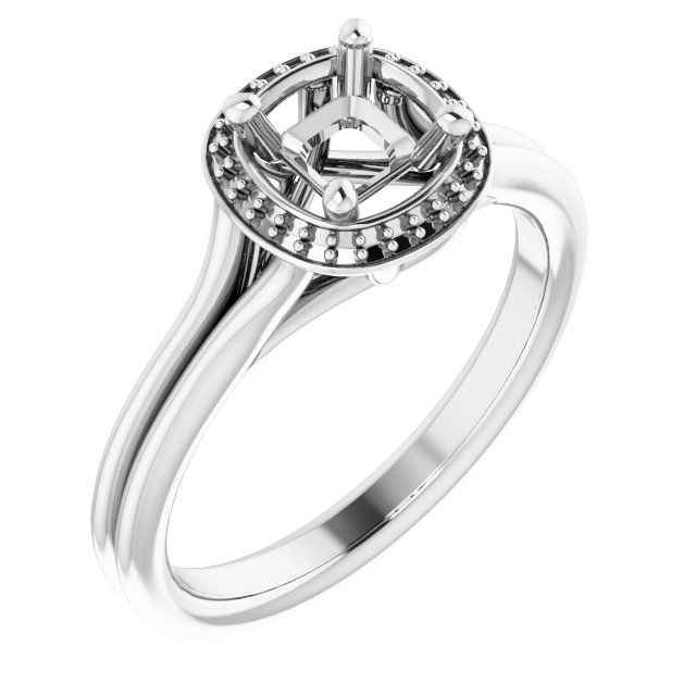Halo-Style Engagement Ring
