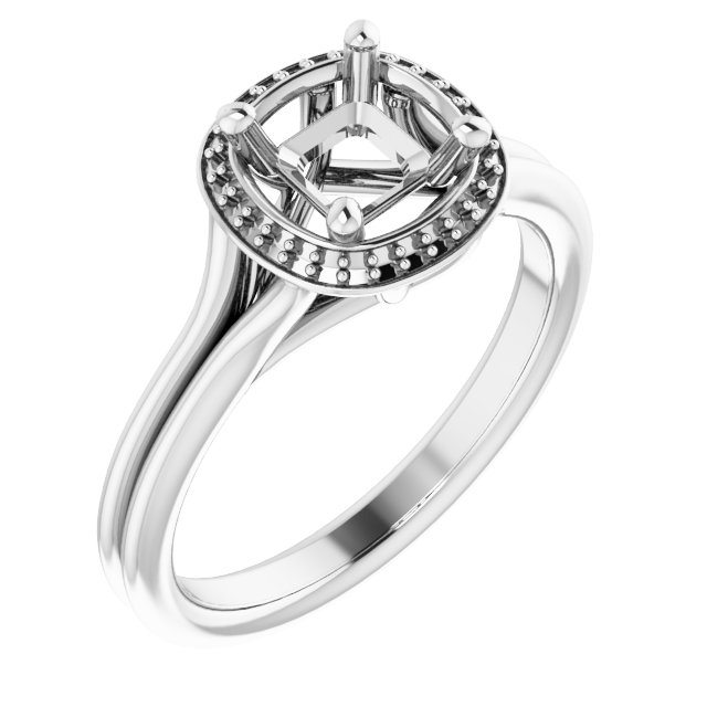 Halo-Style Engagement Ring