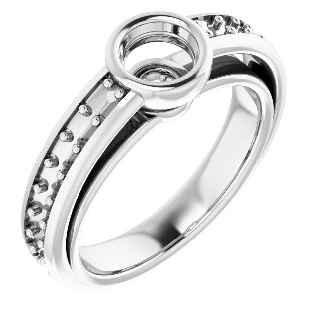 Bezel-Set Solitaire Engagement Ring