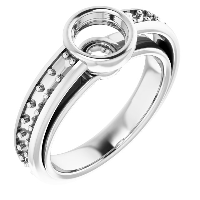 Bezel-Set Solitaire Engagement Ring