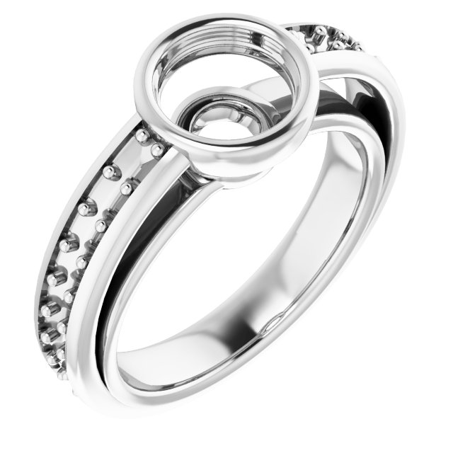 Bezel-Set Solitaire Engagement Ring