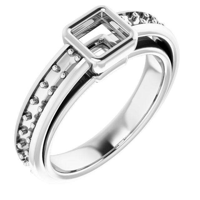 Bezel-Set Solitaire Engagement Ring