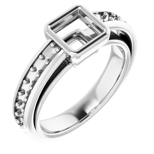 Bezel-Set Solitaire Engagement Ring