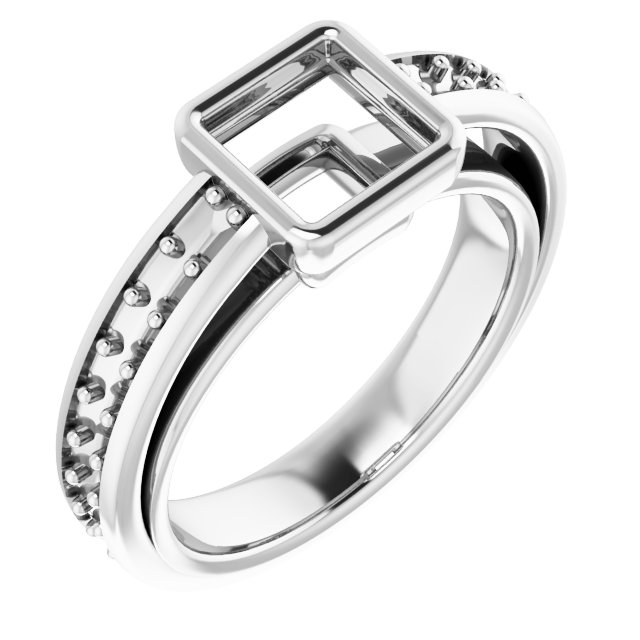 Bezel-Set Solitaire Engagement Ring