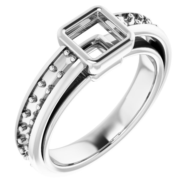 Bezel-Set Solitaire Engagement Ring