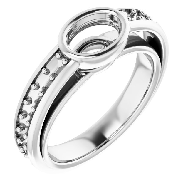 Bezel-Set Solitaire Engagement Ring