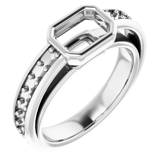 Bezel-Set Solitaire Engagement Ring