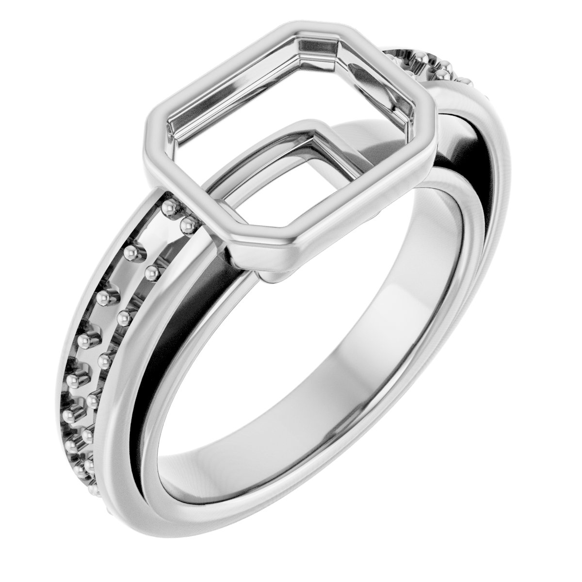 Bezel-Set Solitaire Engagement Ring