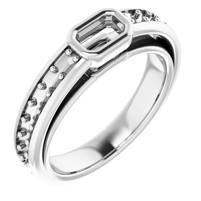 Bezel-Set Solitaire Engagement Ring