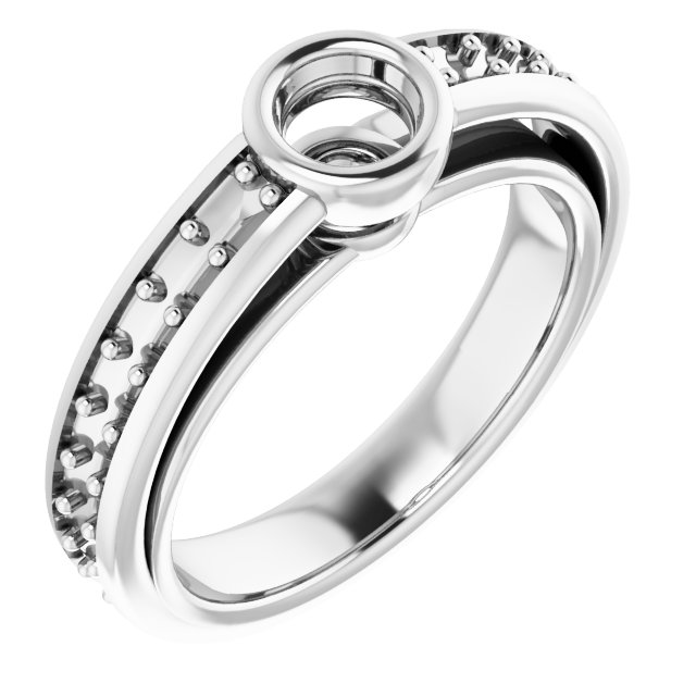 Bezel-Set Solitaire Engagement Ring