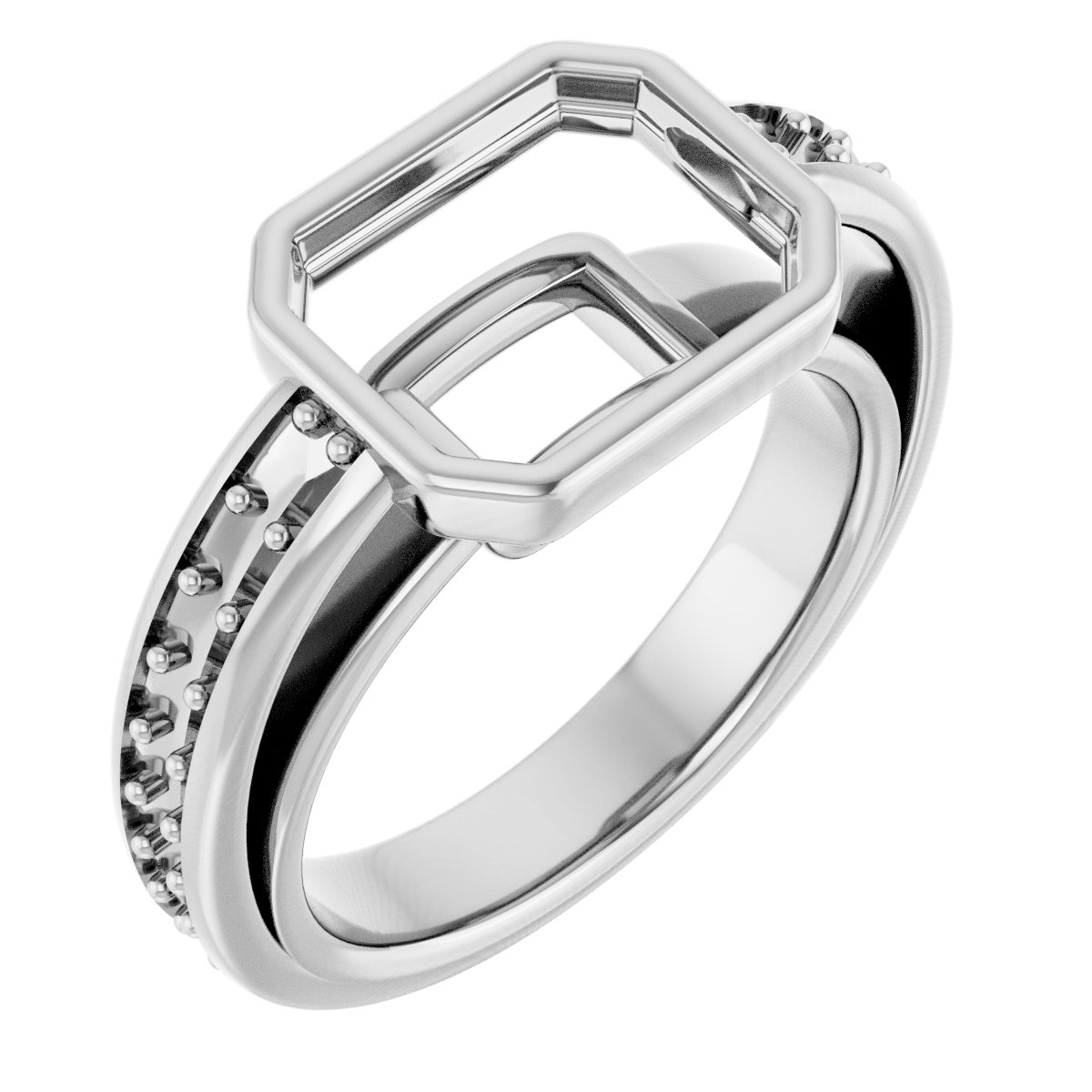 Bezel-Set Solitaire Engagement Ring