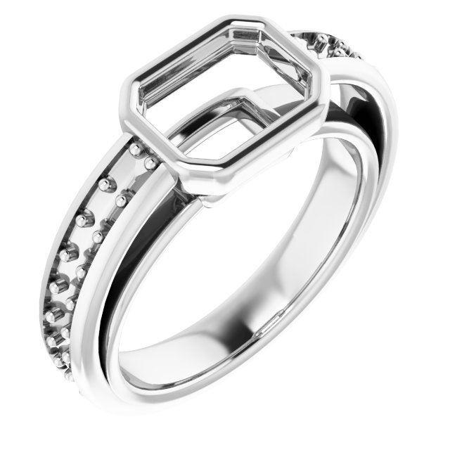 Bezel-Set Solitaire Engagement Ring
