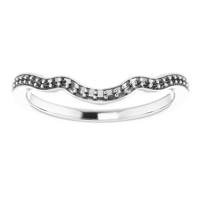 Band Mounting for 5 mm Asscher Ring view 3