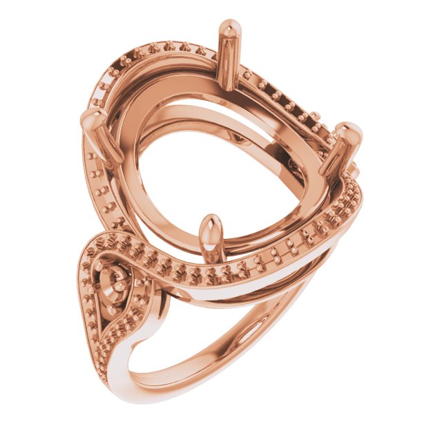Three-Stone Halo-Style Engagement Ring